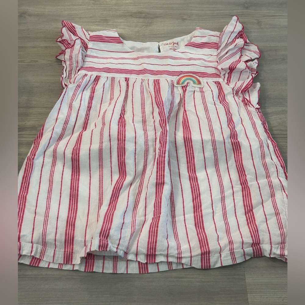 Cat & Jack Blouses (3) white/pink white/pink black/blue